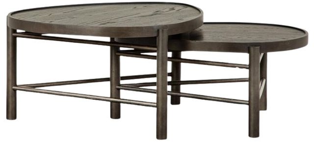 Magnussen Home® Hadleigh Black Coffee Bean Nesting Cocktail Table-3