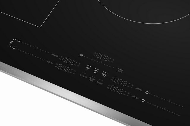 Whirlpool 36" Black/Stainless Steel Intelligent Induction Cooktop with Temp Cook™ Technology and WipeClean™ Coating-5