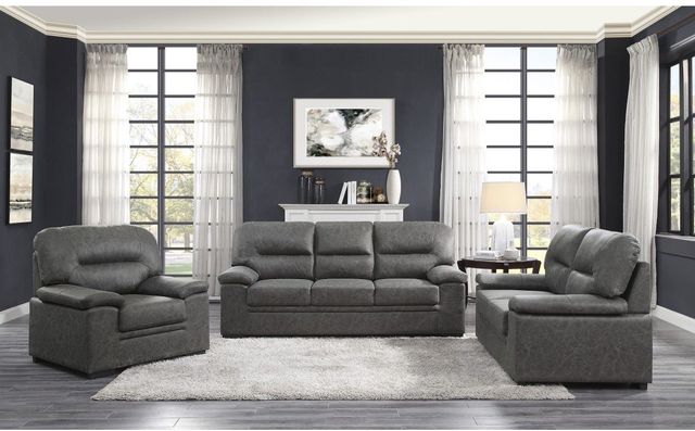 Mazin Furniture Michigan Dark Gray Upholstered Accent Chair-3