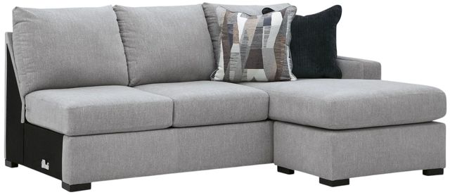 Benchcraft® Lakepoint 2-Piece Nickel Right-Arm Facing Sectional and Chaise-2