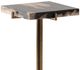 Dovetail Furniture Cyra Black Side Table with Black/Brass/White Base-3