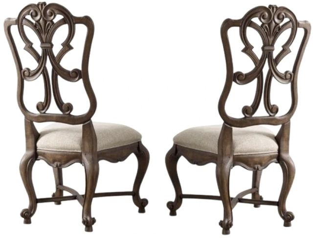 Hooker® Furniture Rhapsody Aurora Ecru/Walnut Dining Side Chair-2