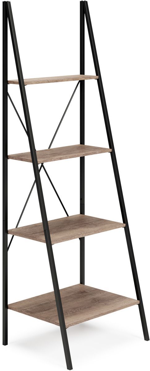 Signature Design by Ashley® Bertmond 71" Light Brown/Black Bookcase Shelves-0