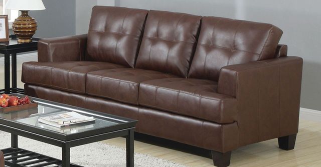 Coaster® Samuel 3-Piece Brown Living Room Set-2