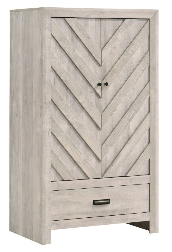 Crown Mark Valor White Armoire-0