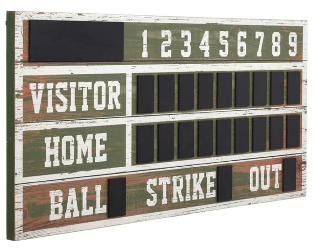 Stylecraft Old Ballpark Scoreboard Green/White Wall Art-0