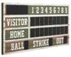Stylecraft Old Ballpark Scoreboard Green/White Wall Art-0