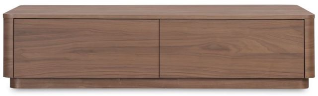 Moe's Home Collection Round Off Natural Walnut Coffee Table-1