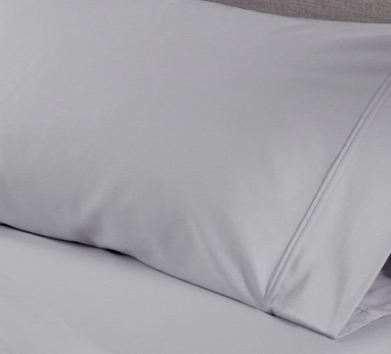 BEDGEAR® Flannel Performance® 4-Piece Light Gray Split King/Split California King Sheet Set-1
