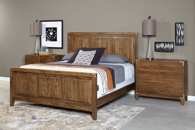 Mavin Customizable Saybrook King Raised Panel Bed with High Footboard-1