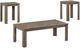 Monarch Specialties Inc. 3 Piece Dark Taupe Table Set-1