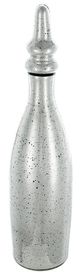 A & B Home Antique Silver 21" Glass Jar-0