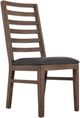 International Furniture Direct Walnut 7-Piece Brown Upholstered Dining Set-2