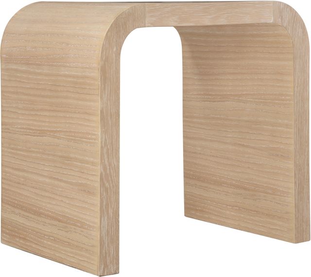 Meridian Furniture Cresthill Brushed White Oak End Table-0