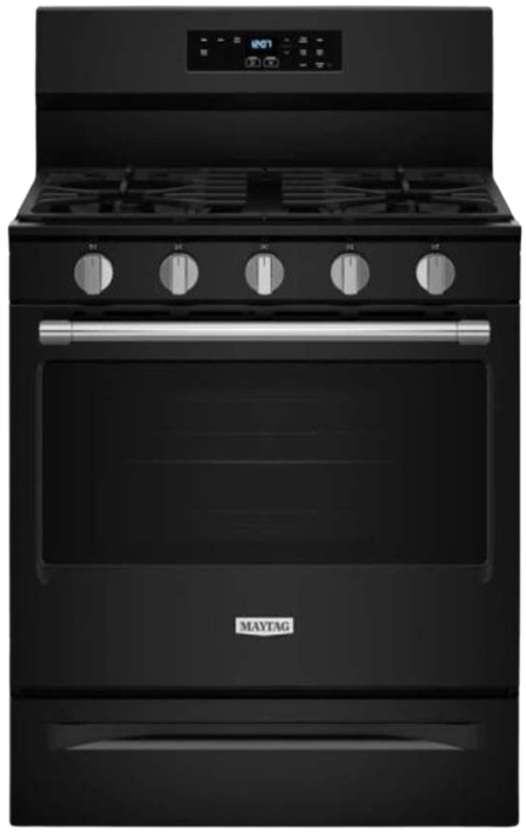 Maytag® 30" Black Freestanding Gas Range -0