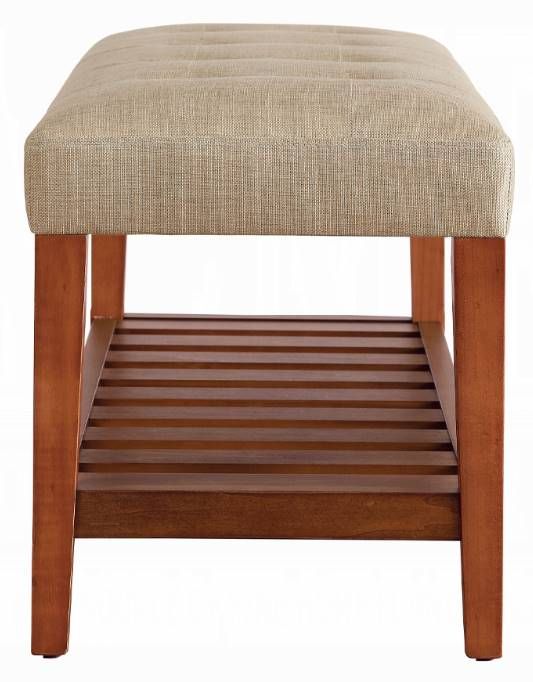 ACME Furniture Charla Beige/Oak Bench-2