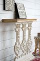 A & B Home White Washed Console Table-2