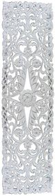A & B Home Rustic White Floral Vine Panel-0