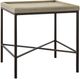 Elements International Timesch Natural End Table with Black Base-0