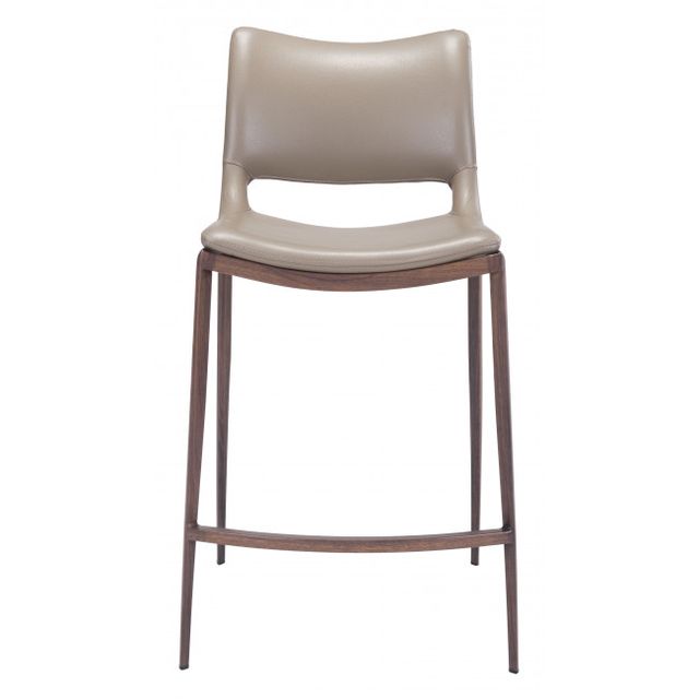Zuo® Modern Ace Gray/Walnut Counter Chair-2