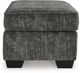 Signature Design by Ashley® Lonoke Gunmetal Accent Ottoman-1
