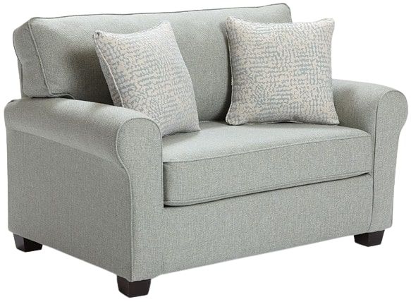 Best® Home Furnishings Customizable Shannon Chair and a Half with Memory Twin Sleeper and Dark Walnut Legs