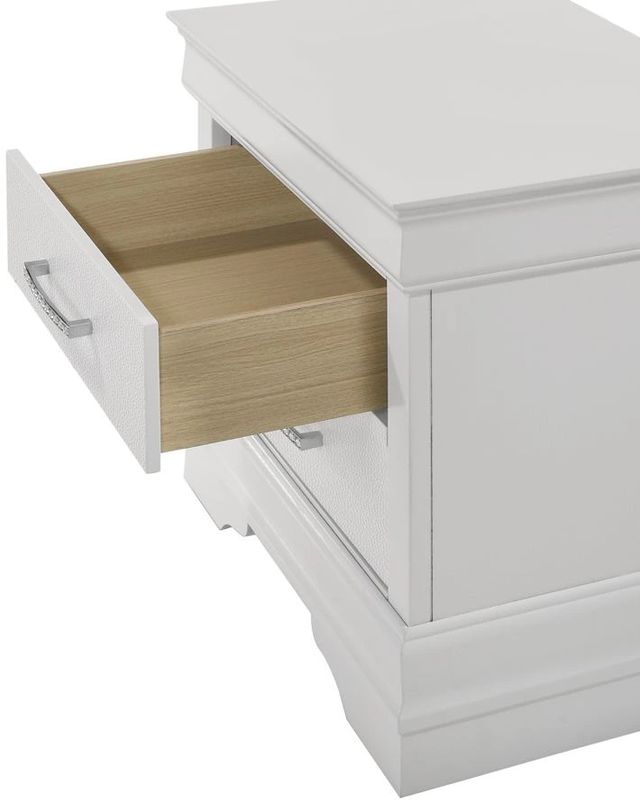 Crown Mark Amalia White Nightstand-2