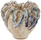 Currey & Company Tropical Crown Ivory/Reactive Blue Small Vase-0