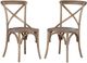 Linon Shiraz 5-Piece Gray/Natural Dining Set-4