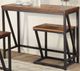 Titus Furniture Distressed Walnut And Black Breakfast Table-0