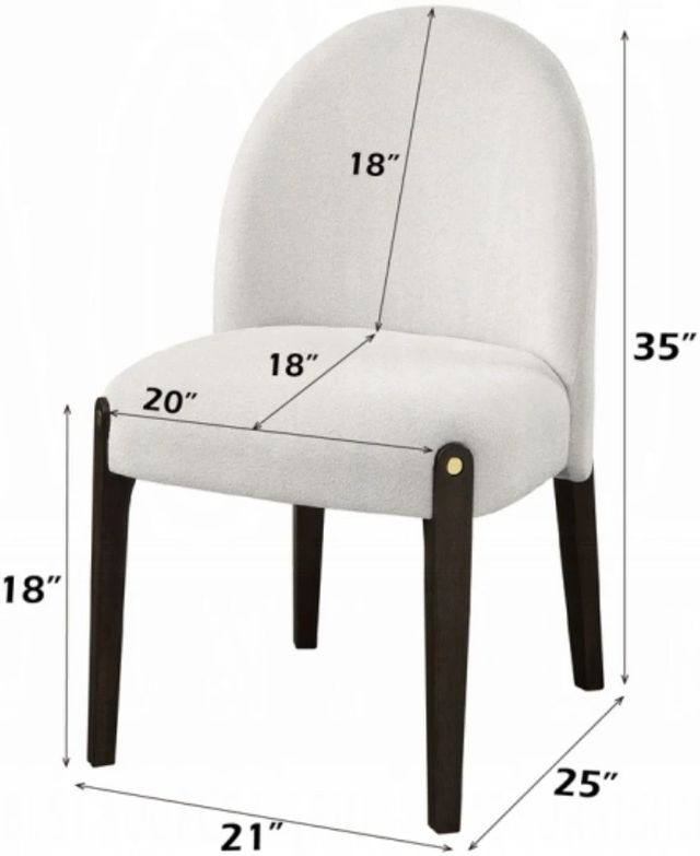 ACME Furniture Clayten 2-Piece Beige/Espresso Side Chair Set-3