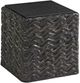 Lexington Home Shadow Play Talk of the Town Cube Black End Table-0