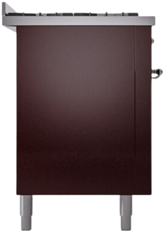 Ilve® Nostalgie II Series 60" Burgundy Pro Style Dual Fuel Range-2