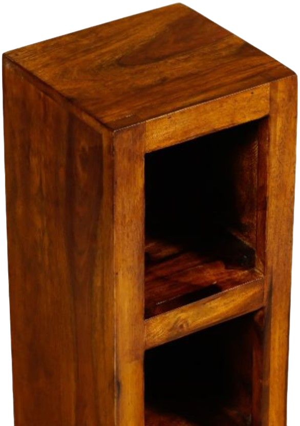 Jaipur Furniture Cube Range  Brown Cube Cd Tower-2