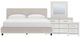 Signature Design by Ashley® Zuraleus 4-Piece White Queen Upholstered Panel Bedroom Set-0