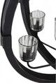 A & B Home Black Wood Chandelier-2
