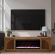 Legends Home Eclipse Bourbon 82" Fireplace TV Stand-1