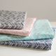Olliix by Madison Park Essentials Grey Full Chevron Microfiber Printed Sheet-4