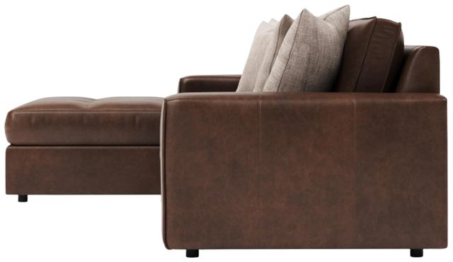 Bernhardt Nest Bernhardt Living 2-Piece Brown Leather Left-Arm Facing Sectional-4