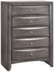 Elements International Emily Gray 5-Drawer Chest-0