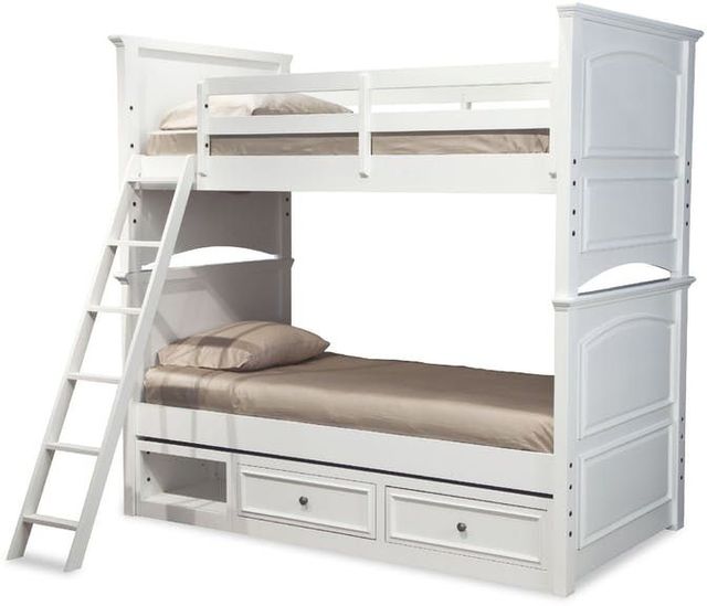Legacy Kids Teen Madison Natural White Youth Twin/Twin Bunk Bed-2