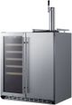 Summit® 30" Stainless Steel Kegerator and Wine Cooler-4