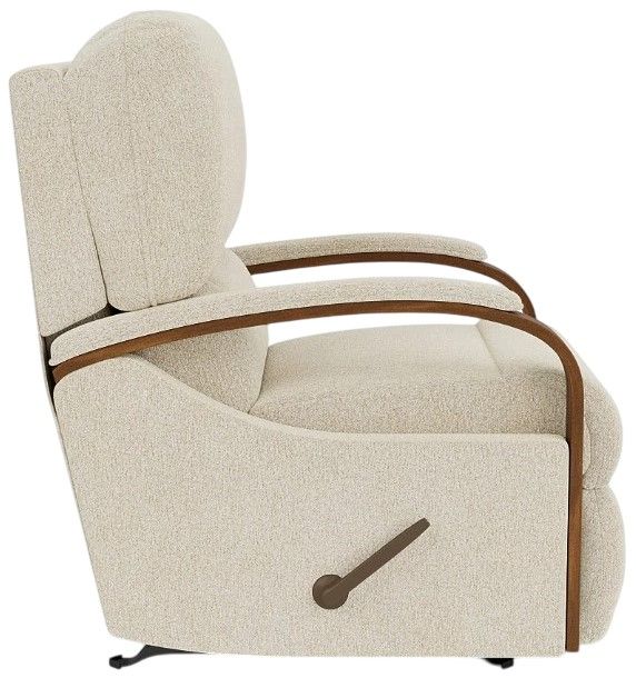 Flexsteel® Woodlawn White Shell Rocking Recliner-2