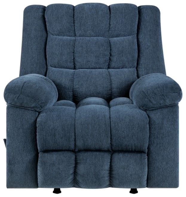 Homelegance® Baldwin Blue Rocker Manual Recliner-2