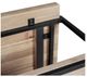 Moe's Home Collection Mila Natural Coffee Table with Black Metal Frame -3