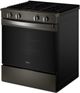 Whirlpool® 30'' Black Stainless Steel Smart Slide-In Gas Range with Air Cooking Technology and Steam Clean-4