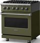 Viking® 5 Series 30" Martini Pro Style Dual Fuel (NG) Range with Polished Chrome Trim-3