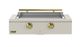 Caliber™ Rockwell Social 42" Antique White Built-In Liquid Propane Outdoor Griddle with Brass Hardware-0