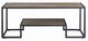 ACME Furniture Idella Rustic Oak Coffee Table with Black Frame-1
