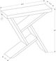 Monarch Specialties Inc. 36"L White Cement Look Hall Console Table with White Base-1